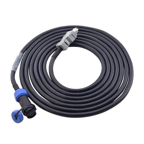 Cable de extensión de codificador de 10m con conector de aviación IP65 para servomotor serie T6