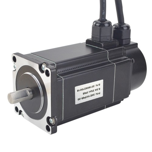 Motor paso a paso de bucle cerrado a prueba de agua Nema 24 24E1KIP65-30 P Series IP65 3Nm con codificador 1000CPR