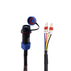 Cable de extensión de motor de 4 pines de 10m con conector de aviación IP65 apto para servomotor serie T6