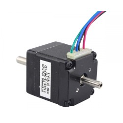 Motor Paso A Paso Nema 11 de Doble Eje 11HS12-0674D 1,8 grados 7Ncm 3,75V 4 Alambres