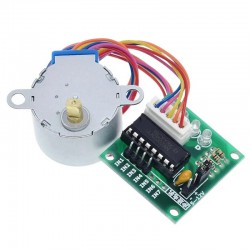 Motor a paso PM con engranajes 28BYJ-48 de 5 V/12 V + placa controladora de paso a paso ULN2003