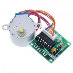 Motor a paso PM con engranajes 28BYJ-48 de 5 V/12 V + placa controladora de paso a paso ULN2003