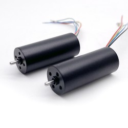 2 piezas Φ16mm motor sin núcleo brushless 12V /24V, TBC1640, 0,05kg.cm, 2,7W-7,6W, eje de 2mm