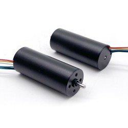 2 piezas Φ16mm motor sin núcleo brushless 12V /24V, TBC1640, 0,05kg.cm, 2,7W-7,6W, eje de 2mm