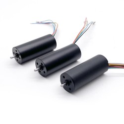 2 piezas Φ16mm motor sin núcleo brushless 12V /24V, TBC1640, 0,05kg.cm, 2,7W-7,6W, eje de 2mm