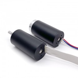 2 piezas Φ28mm motor sin núcleo brushless 24V TBC2854, 0,8kg.cm/2,2kg.cm, 15,2W/41W, eje de 5mm