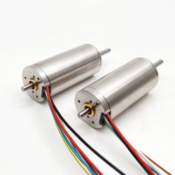 2 piezas Φ30mm motor sin núcleo brushless doble eje 24V/48V, TBC3067, 0,973kg.cm/0,9kg.cm, 160W