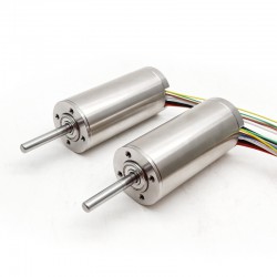 2 piezas Φ30mm motor sin núcleo brushless doble eje 24V/48V, TBC3067, 0,973kg.cm/0,9kg.cm, 160W