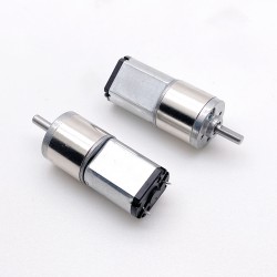 2 piezas Φ15,5mm 6V/12V Motorreductor de CC brushed motor pmdc GM16-030PA con caja de engranajes rectos