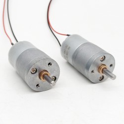 2 piezas Φ25mm 6V/12V Motorreductor de CC brushed motor pmdc GM25-320SH con caja de engranajes rectos