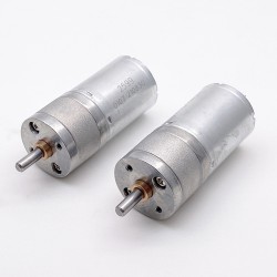 2 piezas Φ24.4mm 6V/12V Motorreductor de CC brushed motor pmdc GM25-370CA con caja de engranajes rectos