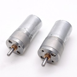 2 piezas Φ24.4mm 6V/12V Motorreductor de CC brushed motor pmdc GM25-370CA con caja de engranajes rectos