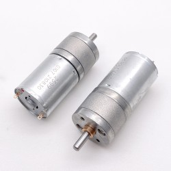 2 piezas Φ24.4mm 6V/12V Motorreductor de CC brushed motor pmdc GM25-370CA con caja de engranajes rectos