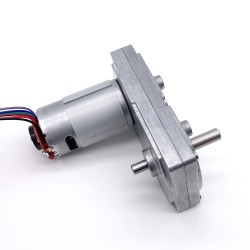 2 piezas 12V/24V Motorreductor de CC brushed motor pmdc GM100F-555PM con caja de engranajes rectos