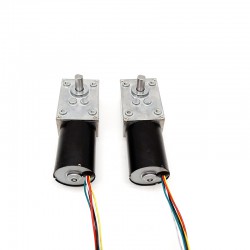 2 piezas 12V/24V Motorreductor corona sin fin dc TWG4058-TEC3650 7W/10,9W eje de 6mm