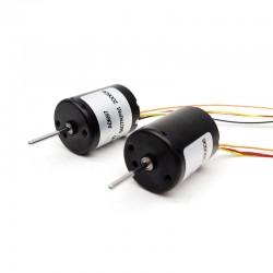 Motor BLDC de Φ22,4 mm, motor brushless dc 12 V/24 V, TEC2430, 4500 RPM, 3 W, 0,05 kg.cm, eje de 2 mm