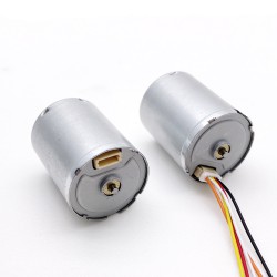 Motor BLDC de Φ22,4 mm, motor brushless dc 12 V/24 V, TEC2430, 4500 RPM, 3 W, 0,05 kg.cm, eje de 2 mm