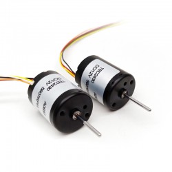 Motor BLDC de Φ22,4 mm, motor brushless dc 12 V/24 V, TEC2430, 4500 RPM, 3 W, 0,05 kg.cm, eje de 2 mm