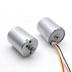 Motor BLDC de Φ22,4 mm, motor brushless dc 12 V/24 V, TEC2430, 4500 RPM, 3 W, 0,05 kg.cm, eje de 2 mm