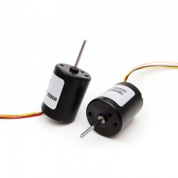 Motor BLDC de Φ22,4 mm, motor brushless dc 12 V/24 V, TEC2430, 4500 RPM, 3 W, 0,05 kg.cm, eje de 2 mm