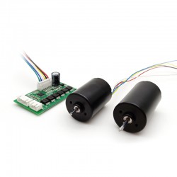 2 piezas Φ28mm motor brushless dc 12 V/24 V, motor bldc, TEC2838 100g.cm, 4200rpm / 4400rpm, eje de 2,3mm