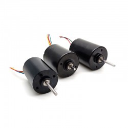 2 piezas Φ30mm Motor BLDC de alto par 12 V/24 V, TEC3040, 250g.cm, 3500rpm / 3700rpm, eje de 3mm