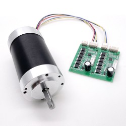 2 piezas motor brushless dc 12 V/24 V, TEC56100, 400g.cm, 3050rpm, 12,5W, eje de 8mm