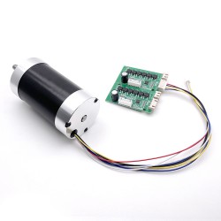 2 piezas motor brushless dc 12 V/24 V, TEC56100, 400g.cm, 3050rpm, 12,5W, eje de 8mm