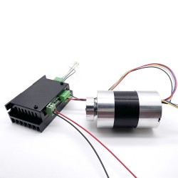 2 piezas motor brushless dc 12 V/24 V, TEC56100, 400g.cm, 3050rpm, 12,5W, eje de 8mm