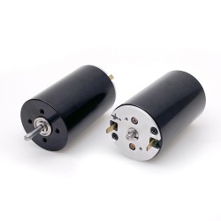 2 piezas Φ28mm motor sin núcleo brushed 12V/24V TDC2845, 530/1150g.cm, 4692-6673rpm, eje de 3mm