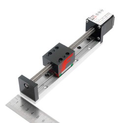 Riel deslizante lineal actuador lineal electrico FSL30 50-300mm con motor a paso Nema 14