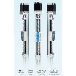 Guía lineal módulo lineal, plataforma lineal CNC FSK40J 50-1000mm con motor paso a paso Nema 23