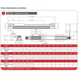 Actuador de husillo de bolas lineal plataforma de guía lineal CNC FPB50 95mm con motor a paso Nema 23