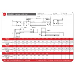 Actuador lineal Guía lineal CNC Riel deslizante FBL80 100-2000mm con motor a paso Nema 34