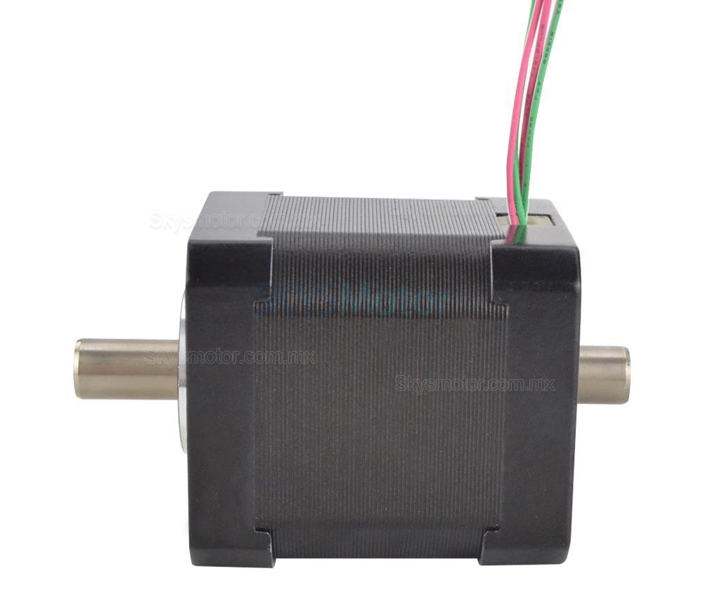 Motor paso a paso de eje hueco Nema 17 17HS19-1504H 0,36Nm 1,5A 1,8deg 4 Alambres