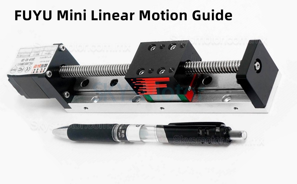 Riel deslizante lineal actuador lineal electrico FSL30 50-300mm con motor a paso Nema 14