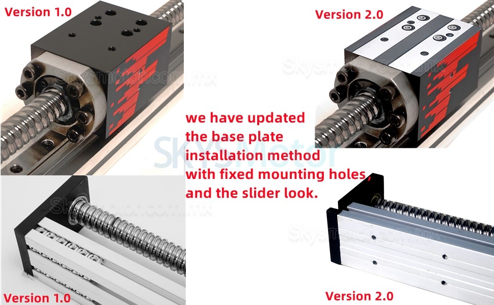 Riel deslizante lineal actuador lineal electrico FSL40 50-1000mm con motor a paso Nema 23