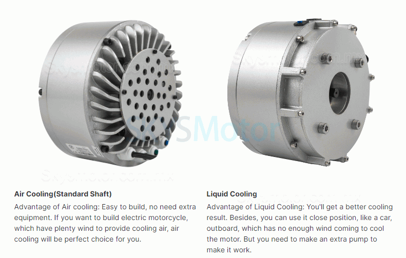 48V/72V 3KW motor de cubo, motor BLDC HPM3000A para bicicletas eléctricas y motocicletas