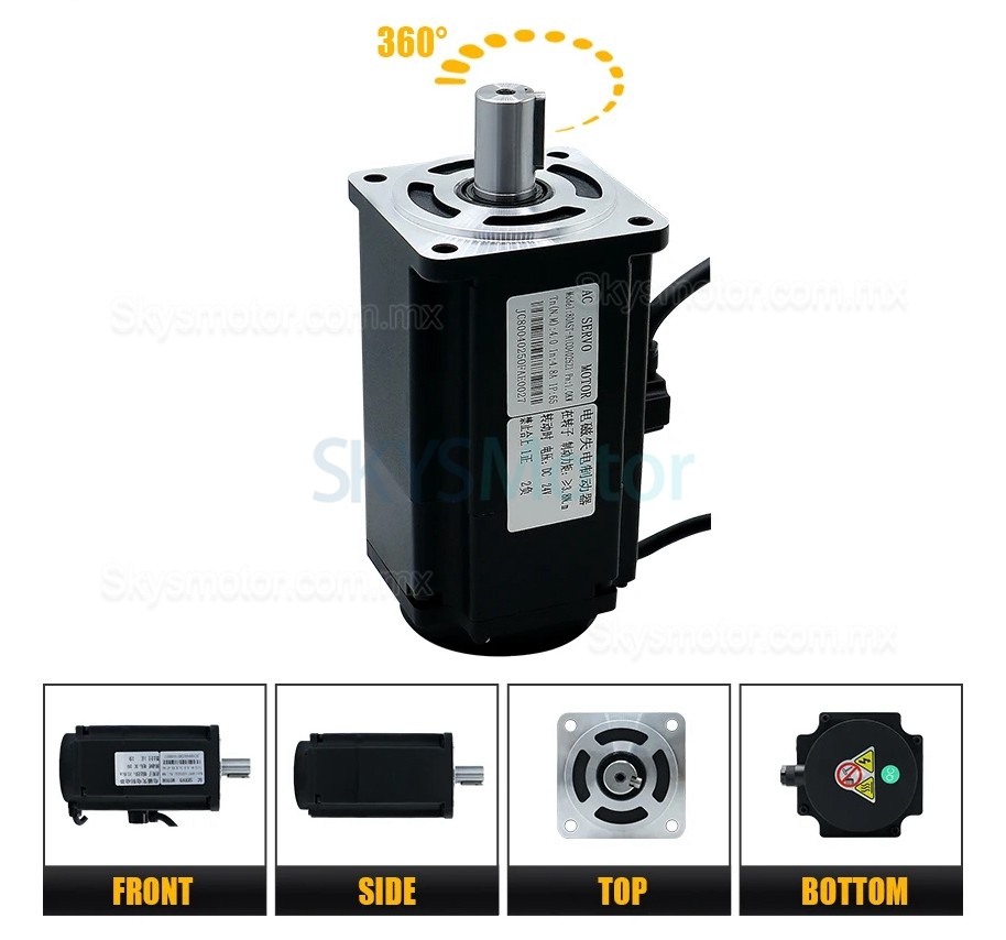 Kit de controlador y servomotor de CA de 400 W/600 W/750 W/1000 W, 110 V/220 V, 1,27 Nm-3,8 Nm para sistemas CNC y PLC