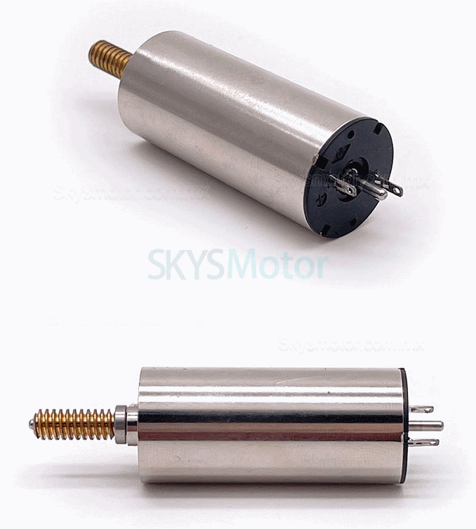 2 piezas Φ16mm motor sin núcleo brushed 24V TDC1636, 1,96mN.m, 2W, eje de 1,5mm