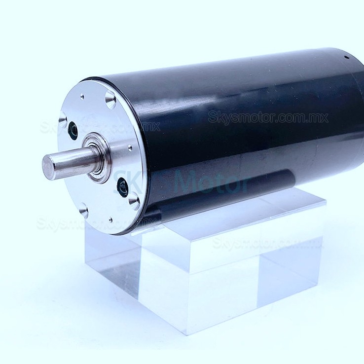 2 piezas Φ50mm motor sin núcleo brushed doble eje 24V/36V TDC50108, 4000g.cm, 5600rpm eje de 6mm/8mm