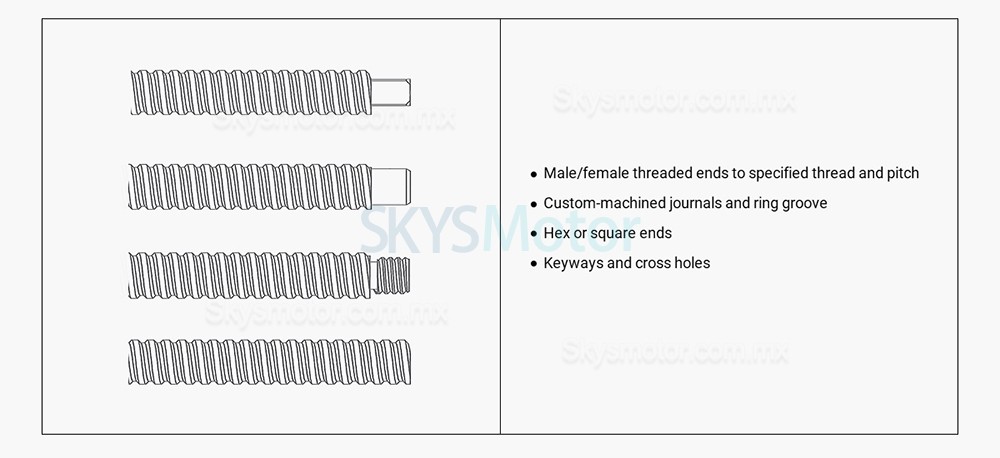 Motor Lineal Acme Externo NEMA 11 11E13S1004GD5-150RS Plomo 2,54mm Polmo Longitud 150mm